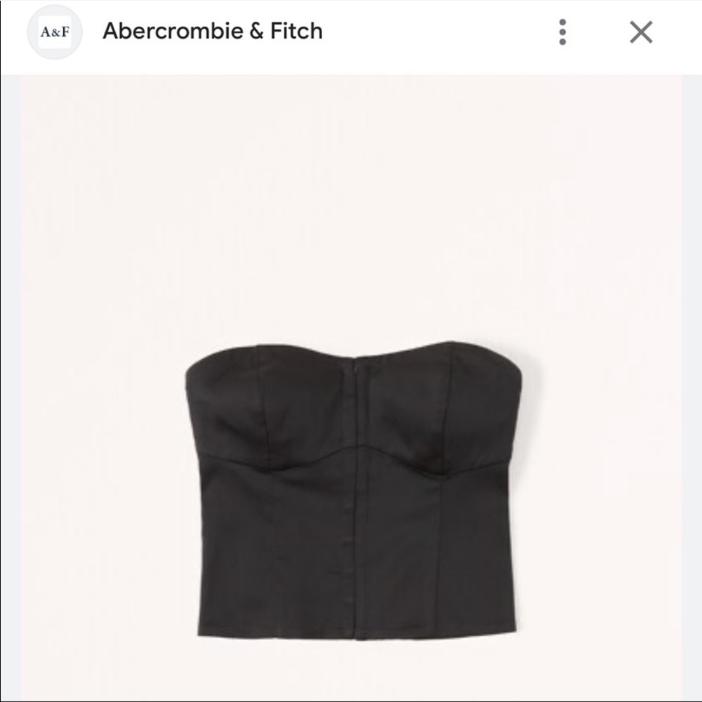 NWT Abercrombie Strapless Hook-and-Eye Corset Top
